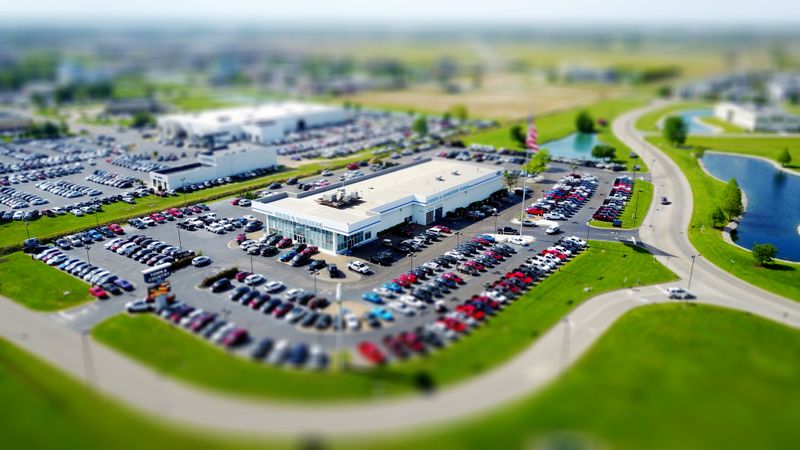 Used cars for sale on dealership lot