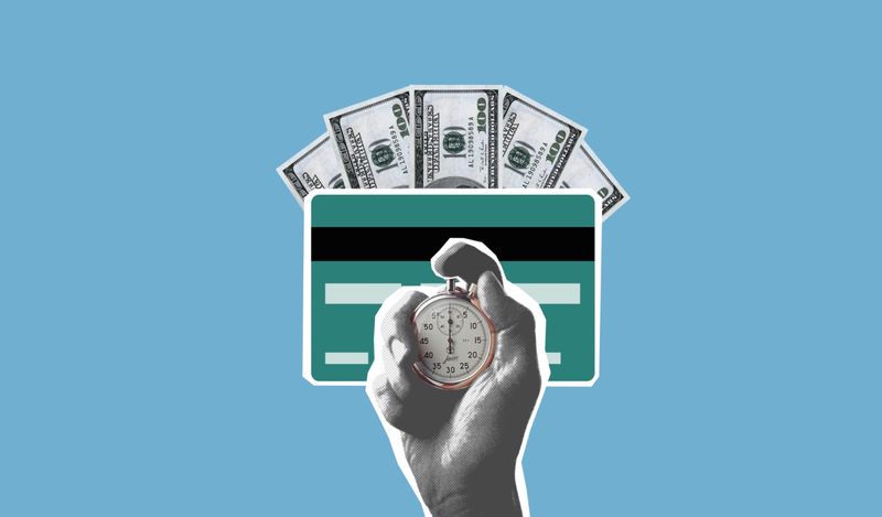 Money, credit cards, and financial calculator