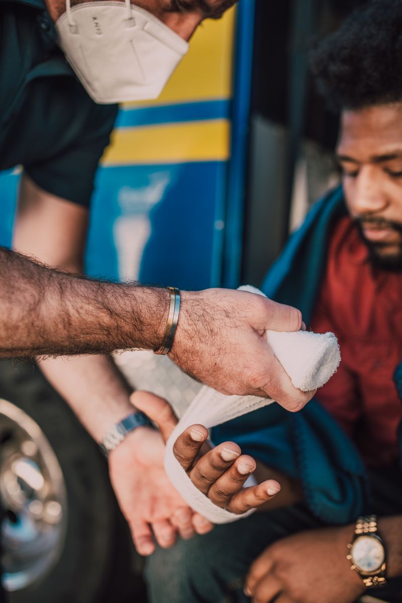 injured person after a car accident