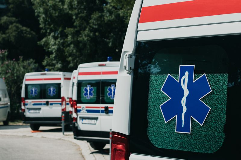 ambulance responding to an emergency