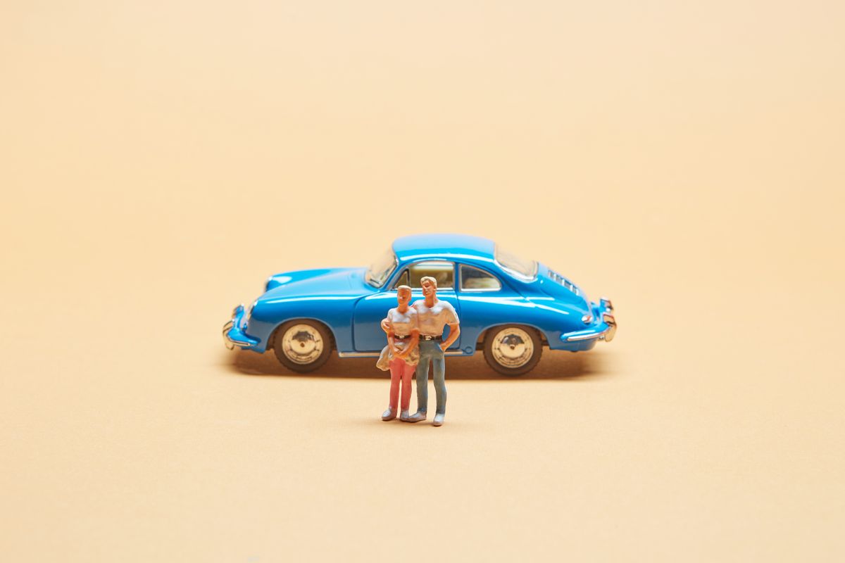 Family car insurance concept