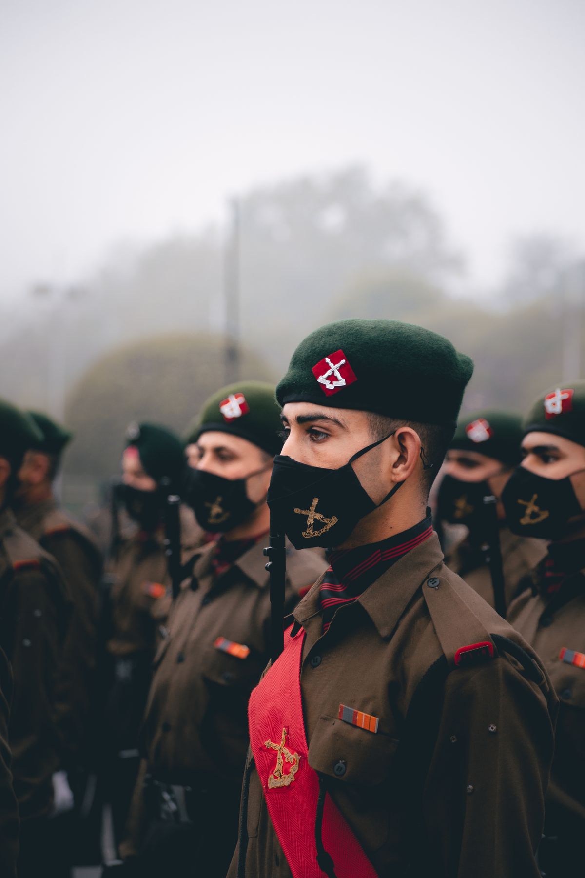 Military personnel on duty