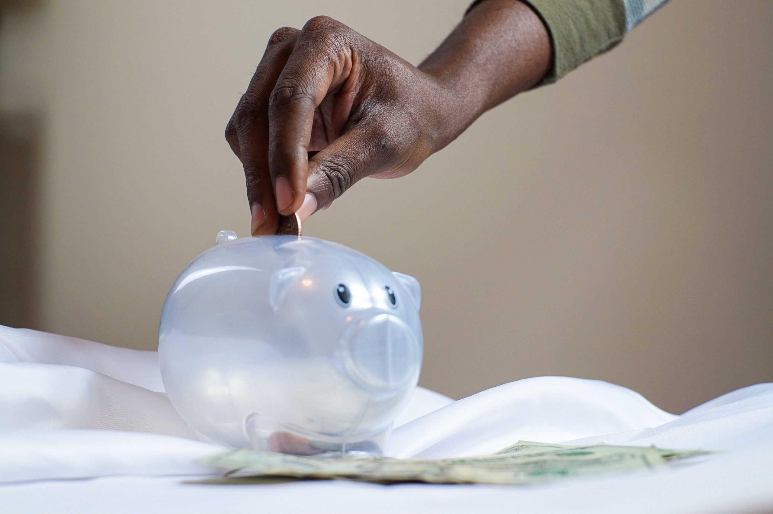 Saving money concept