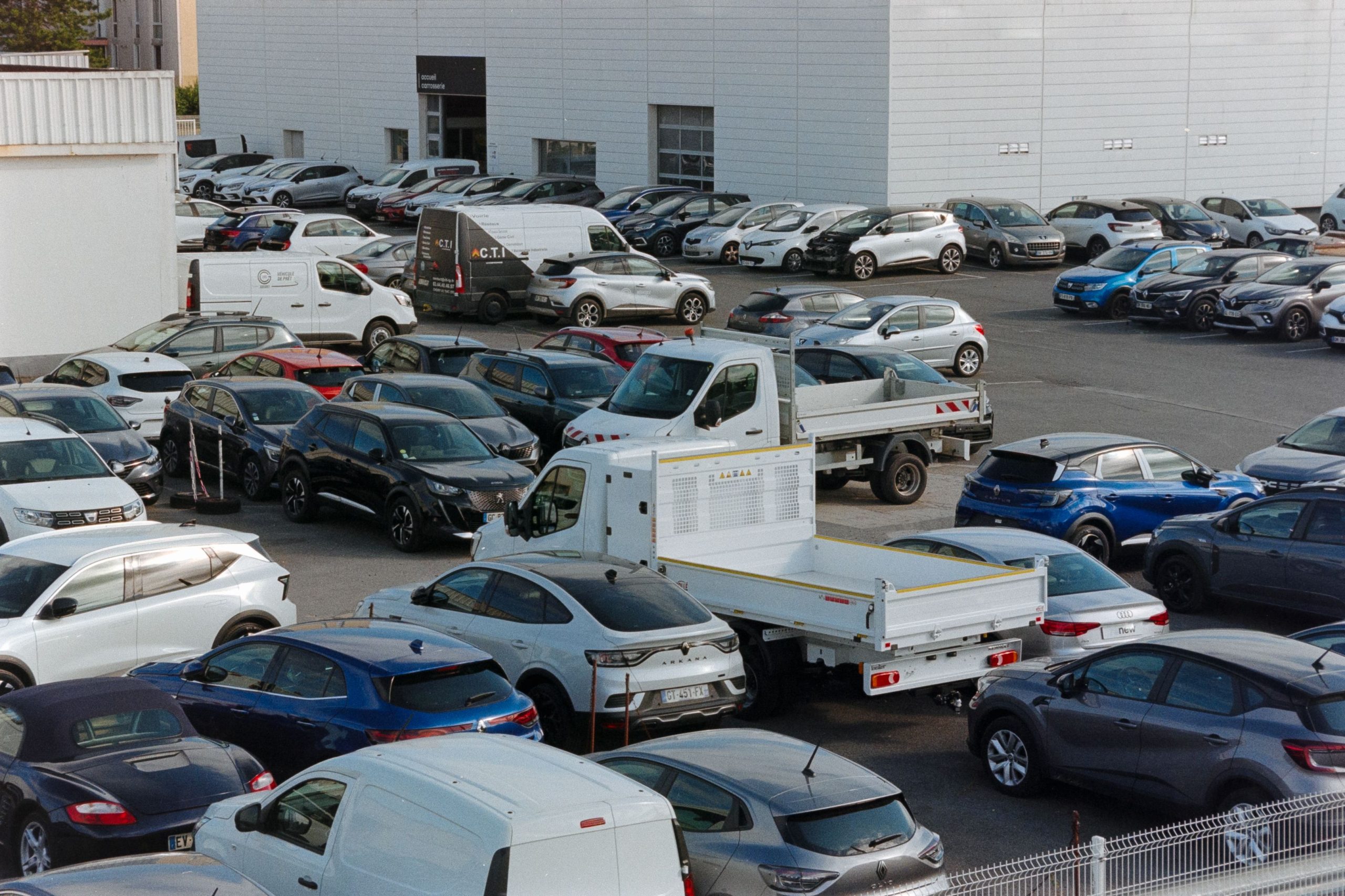 Car dealership lot