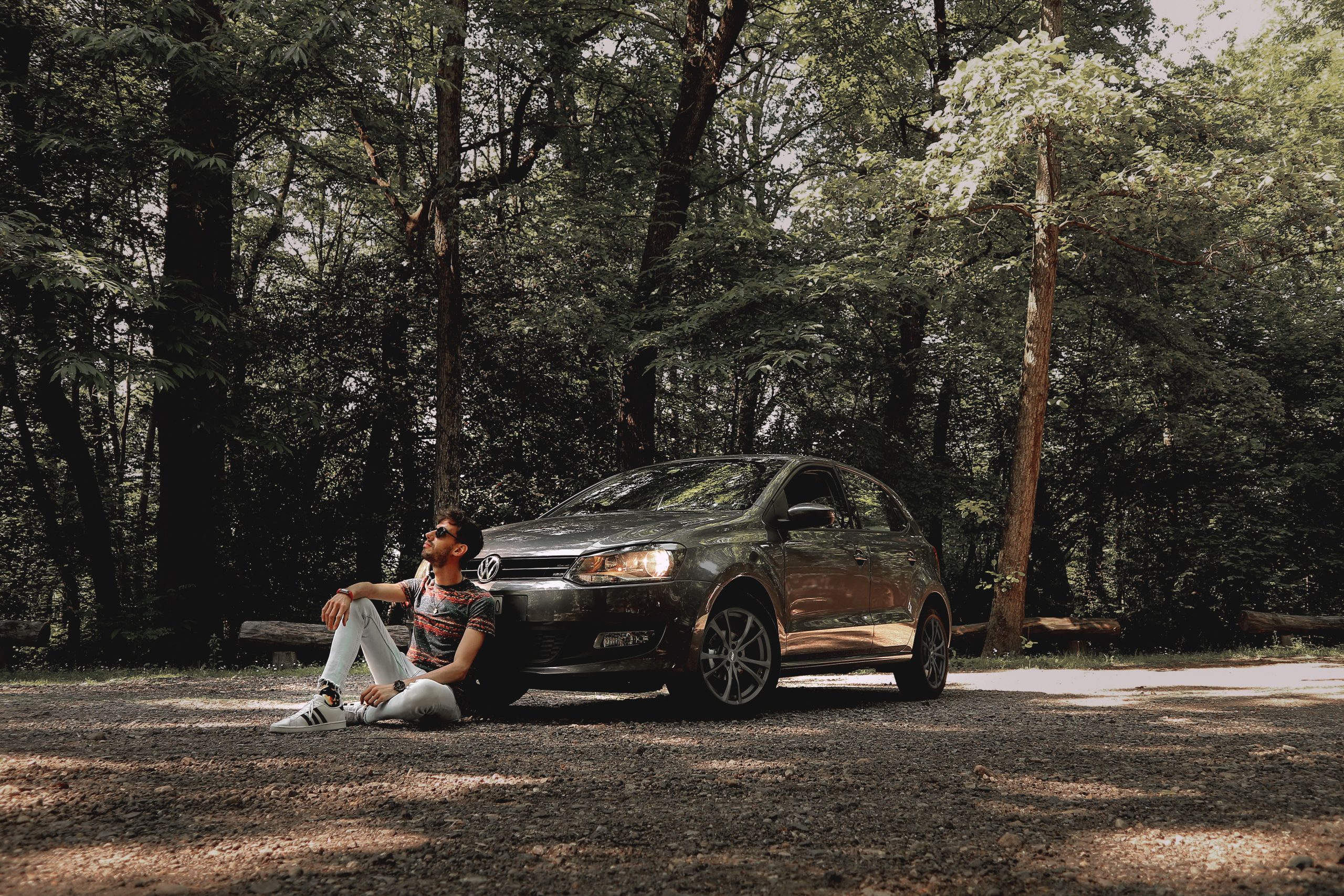 College student on summer road trip