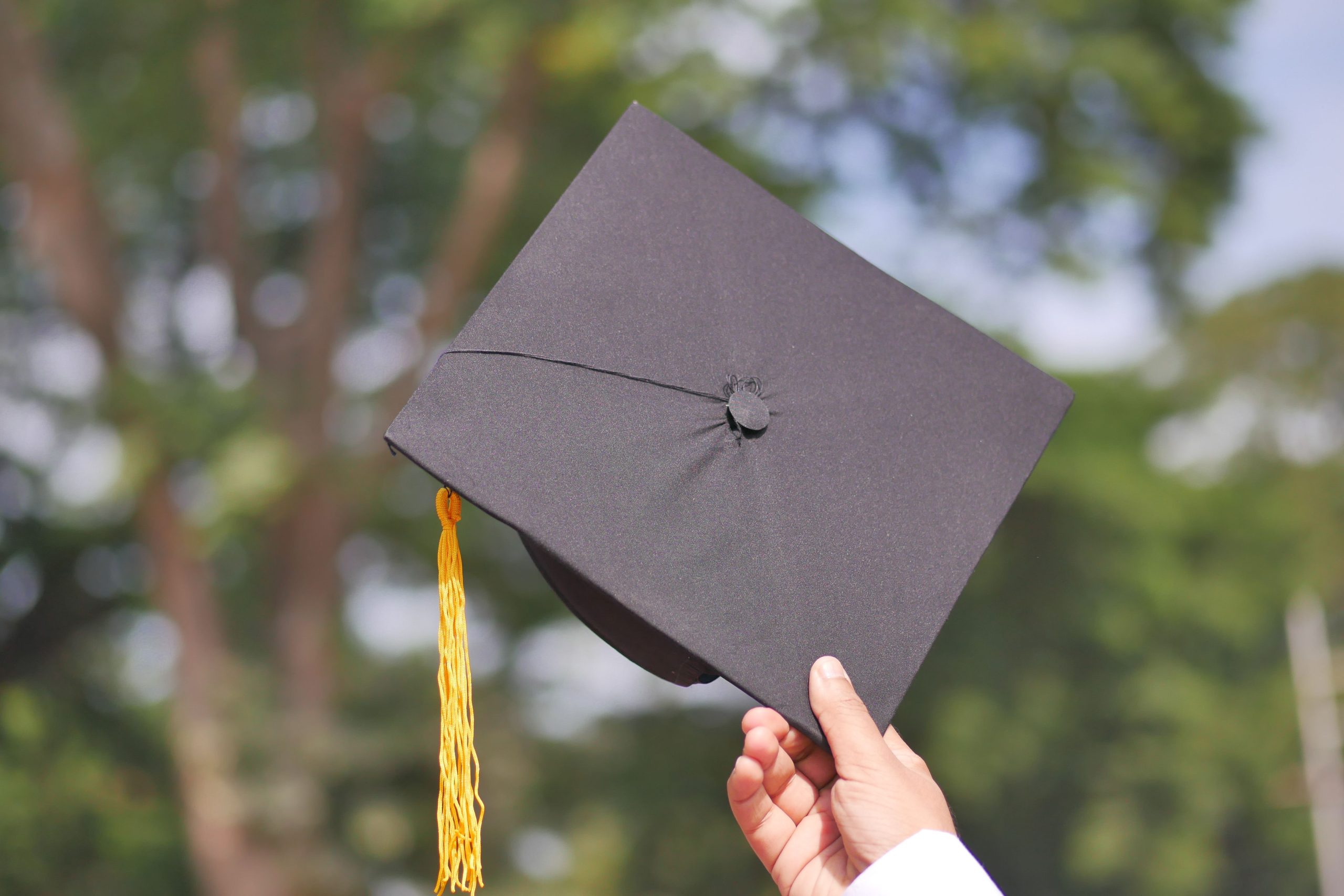 Graduation cap toss