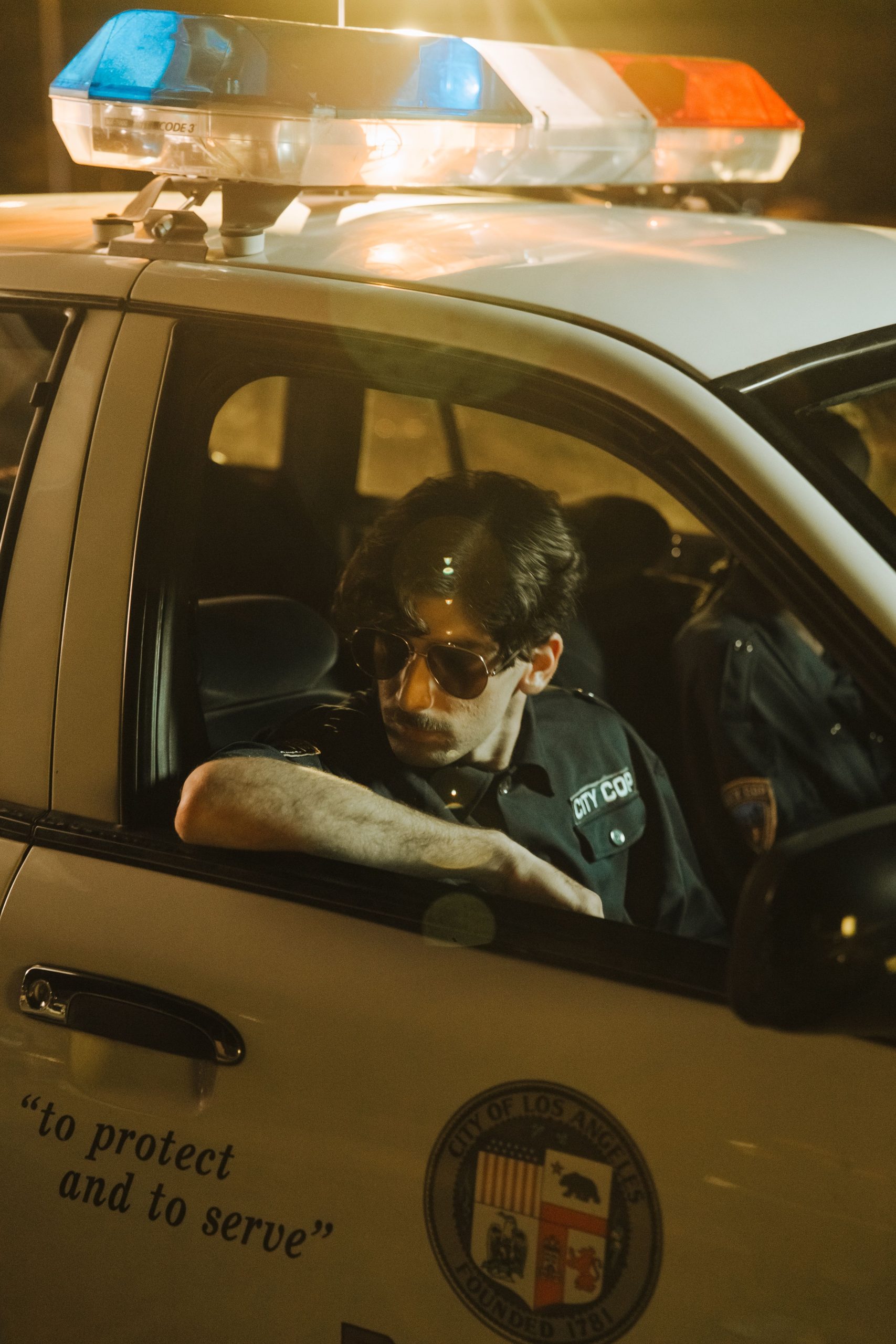 Driver pulled over by police