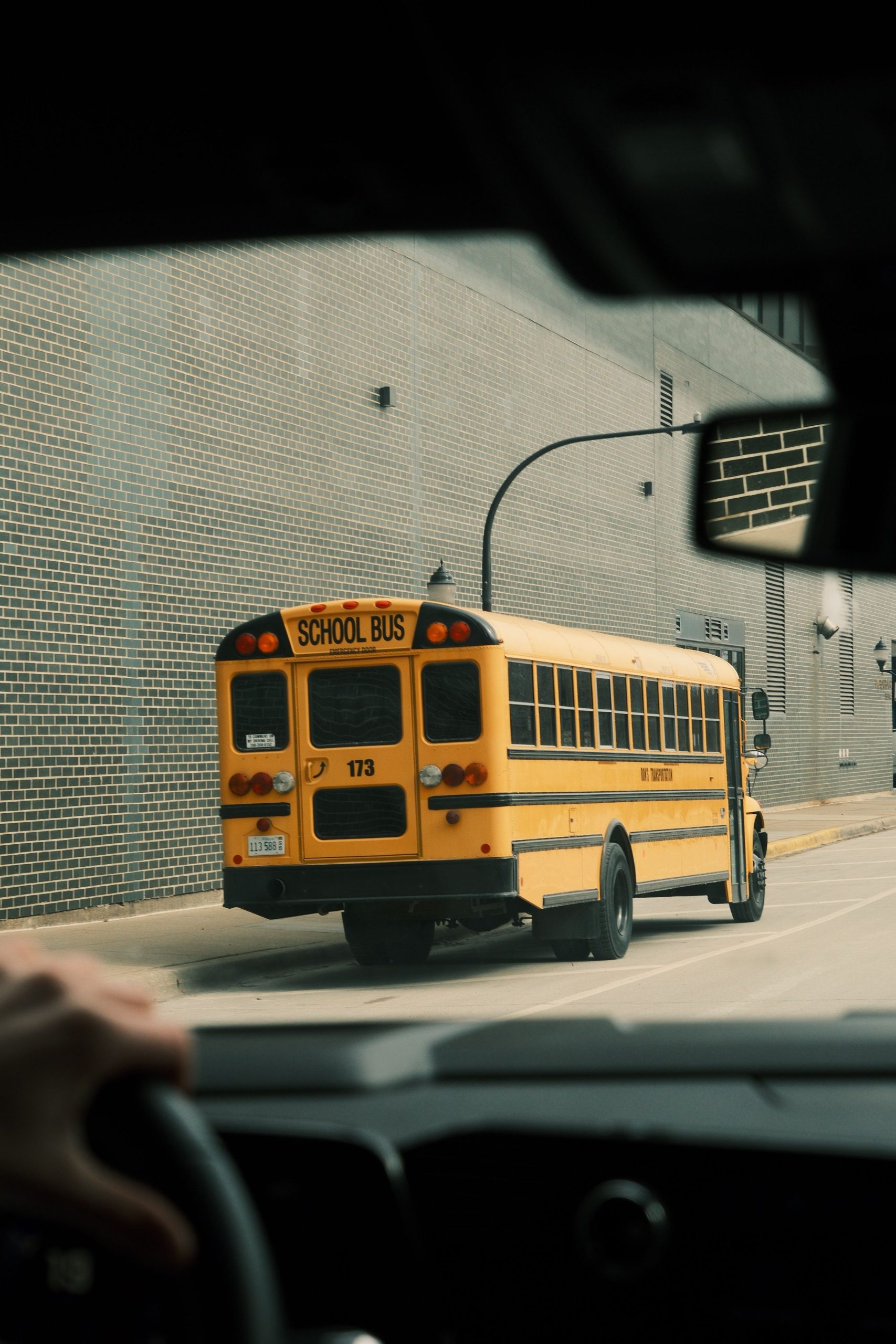 Student learning to drive