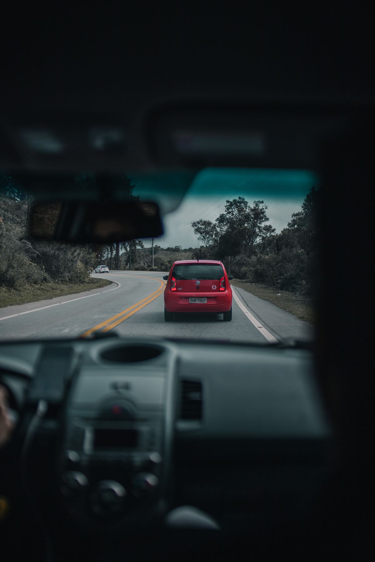 Young driver taking a lesson