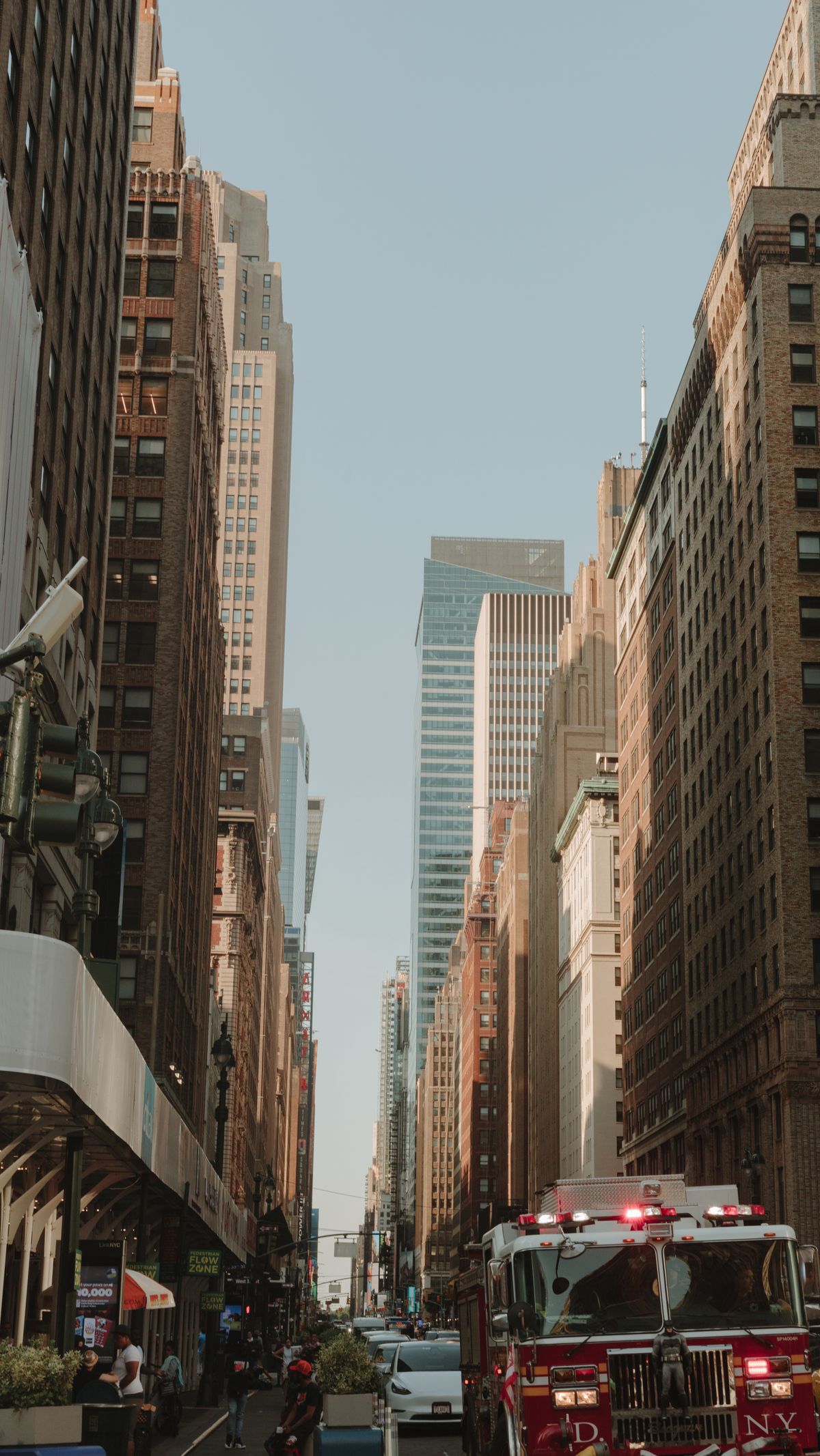 New York City traffic on a busy street