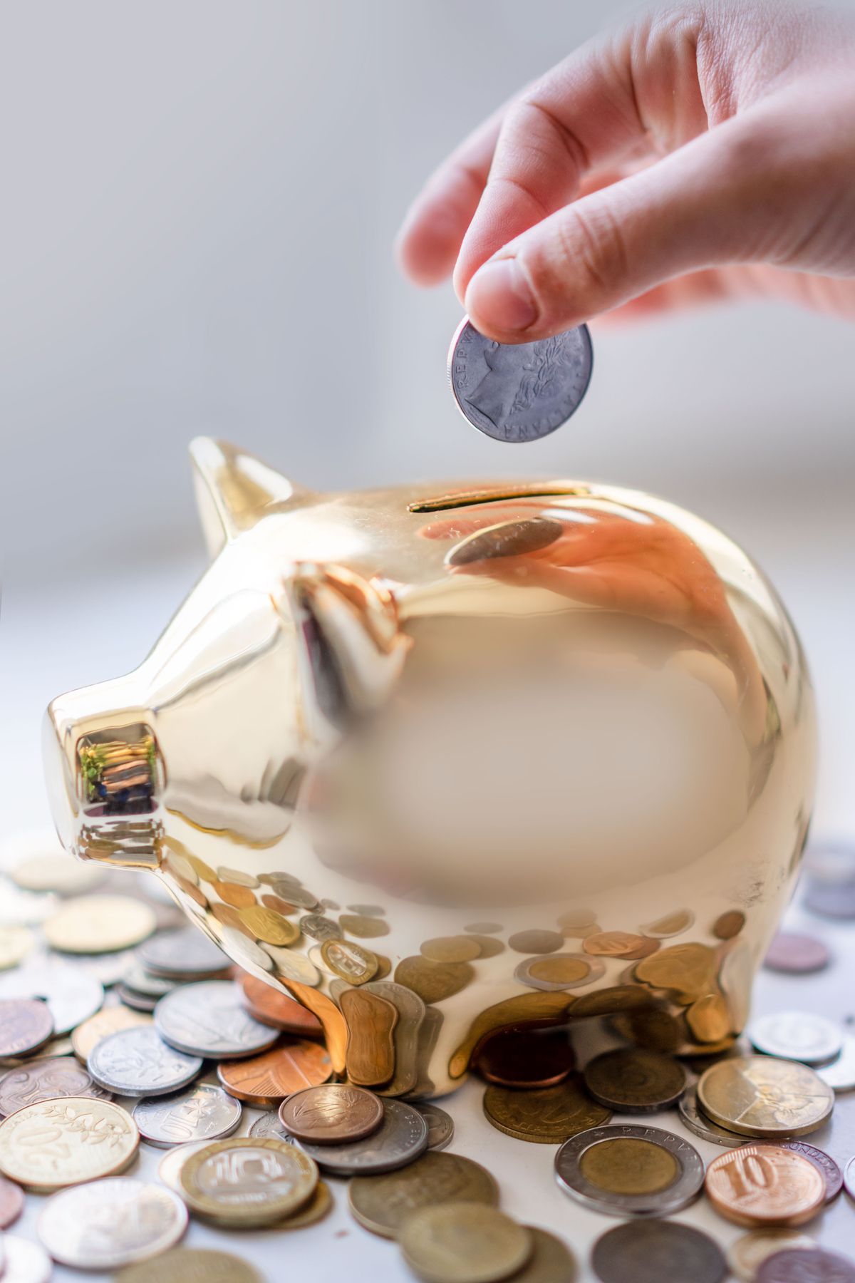 Budget planner with calculator and cash